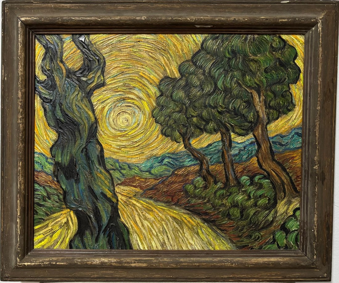 Vincent Van Gogh Dutch 1853-1890 Oil on Canvas painting in the style of. Post Impressionism Period. (1 of 6)