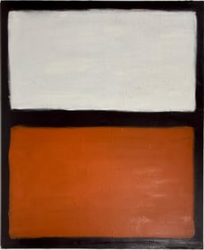 Mark Rothko Russian 1903 - 1970 Oil on canvas painting in the style of. Pollock, Kline, Abstract Era