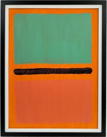 Mark Rothko Russian 1903 - 1970 Oil on canvas painting in the style of. Pollock, Kline, Abstract Era