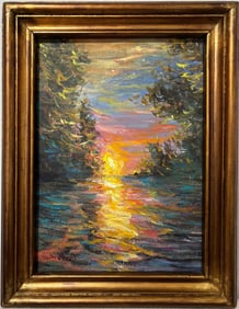 Claude Monet French 1840 - 1926 Oil on canvas in the style of. Renoir, Manet, Impressionist Era.