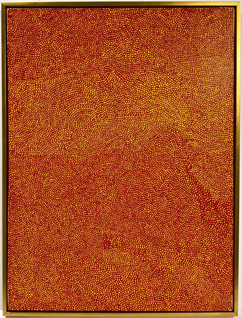 Yayoi Kusama (B.1929), In the Style of. Andy Warhol and Haring Pop Art Era. Oil on canvas (1 of 6)