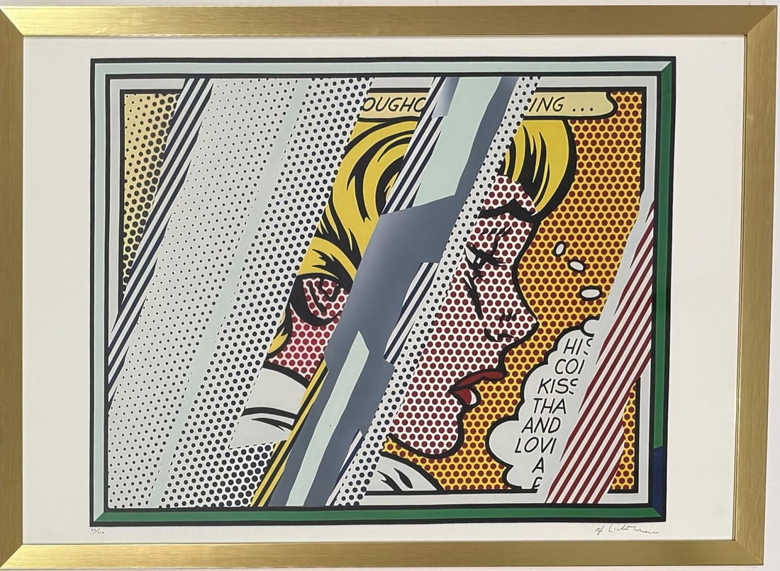 Roy Lichtenstein American 1923-1997 Offset Lithograph In the Style of. Contemporary and  Pop Art Era (1 of 7)