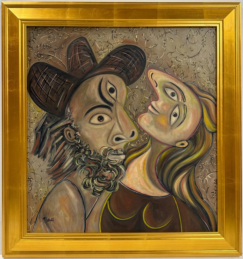 Pablo Picasso Spanish 1881-1973 Oil On Canvas Painting in the style of. Dali, Magritte, Chagall Era (1 of 7)