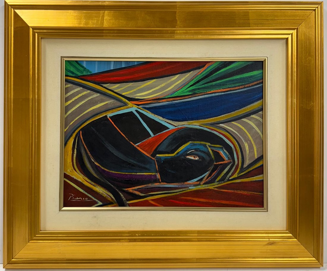 Pablo Picasso Spanish 1881-1973 Oil On Canvas Painting in the style of. Dali, Magritte, Chagall Era (1 of 6)