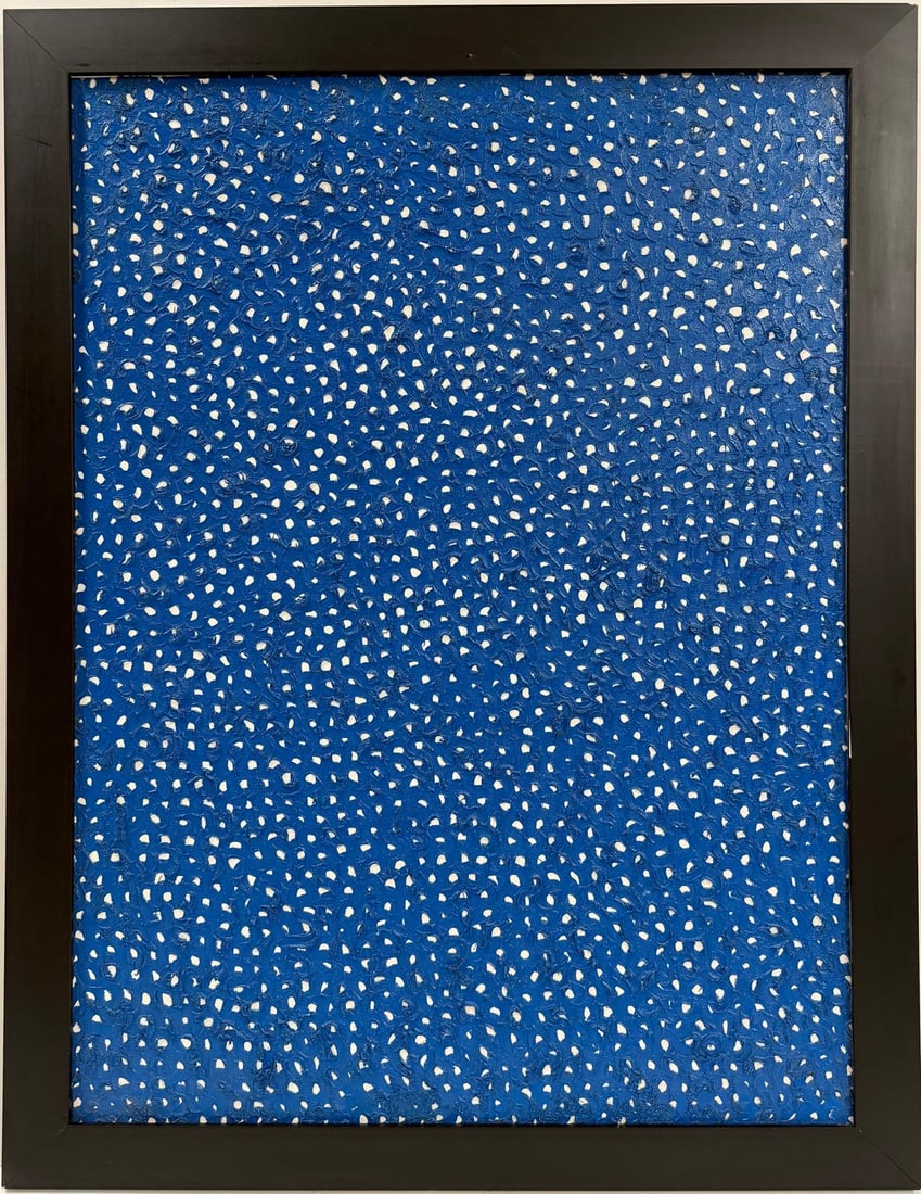 Yayoi Kusama (B.1929), In the Style of. Andy Warhol and Haring Pop Art Era. Oil on canvas (1 of 8)