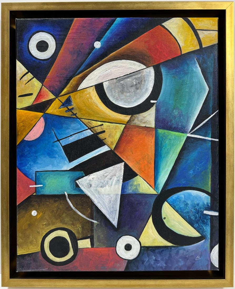 Wassily Kandinsky Oil on Canvas Painting in the style of. Malevich & Kandinsky Abstraction Period (1 of 7)