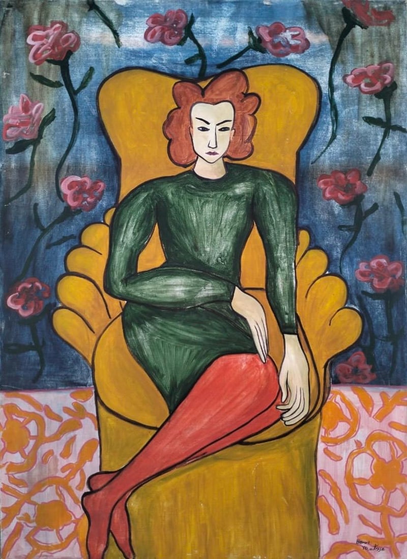 Henri Matisse French1869 -1954 Oil on canvas in the style of Picasso Monet Van Gogh Era (1 of 11)