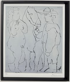 Pablo Picasso Spanish Oil on Canvas In The Style Of. Dali, Magritte, Chagall & Picasso Era