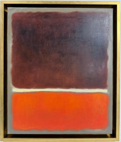 Mark Rothko Russian 1903 - 1970 Oil on canvas painting in the style of. Pollock, Kline, Abstract Era