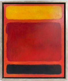 Mark Rothko Russian 1903 - 1970 Oil on canvas painting in the style of. Pollock, Kline, Abstract Era