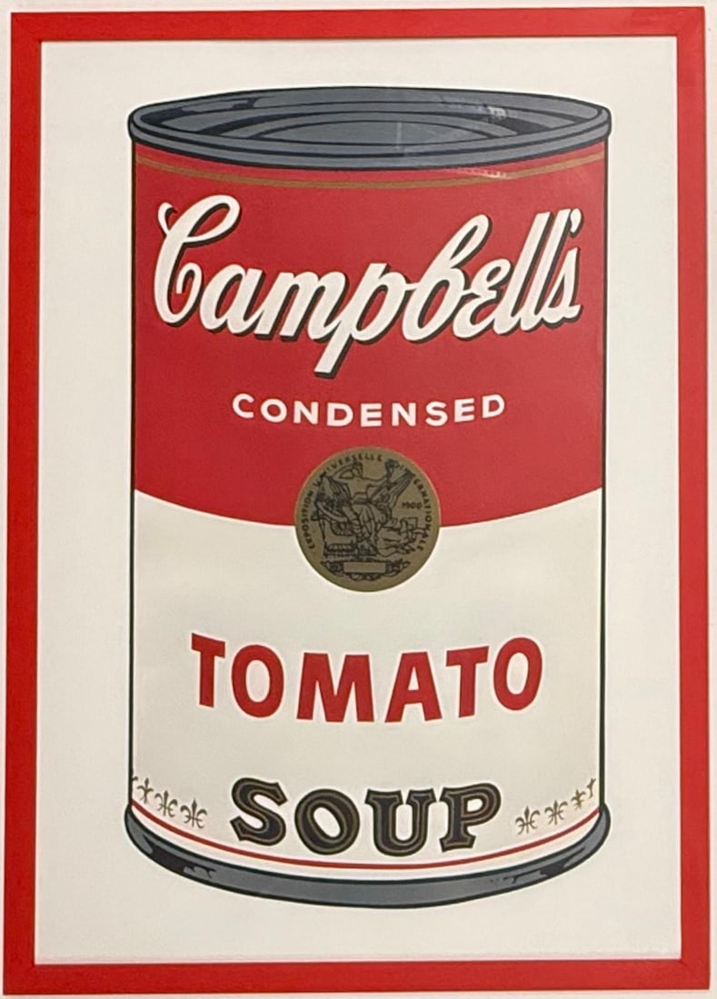 Andy Warhol American 1928-1987 Screenprint in the style of. Haring & Warhol Pop Art Era: Title: Campbell's Soup I Technique: Screenprint in colors on smooth wove paper Year: 1968 Edition: Stamp-numbered 83/250 Published by: Factory Additions, New York Measures: 1000 × 700 mm (39 × 27.5 