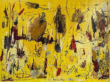 Cy Twombly American 1928 - 2011 Acrylic on Canvas Painting in the style of. Pollock, Rothko Era (1 of 8)