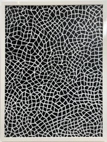Yayoi Kusama (B.1929), In the Style of. Andy Warhol and Haring Pop Art Era. Oil on canvas