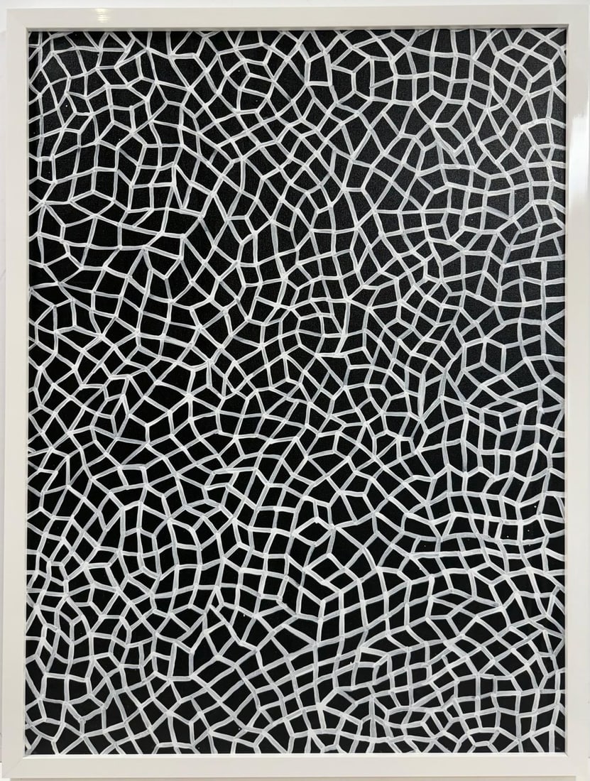 Yayoi Kusama (B.1929), In the Style of. Andy Warhol and Haring Pop Art Era. Oil on canvas (1 of 6)