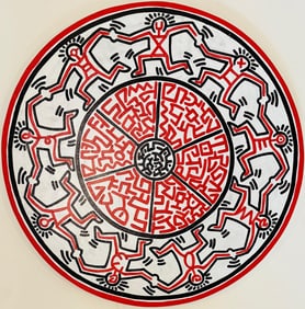 Keith Haring American 1958 - 1990 Silkscreen In The Style of. Warhol & Haring Pop Art Period.