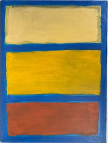 Mark Rothko Russian 1903 - 1970 Oil on canvas painting in the style of. Pollock, Kline, Abstract Era