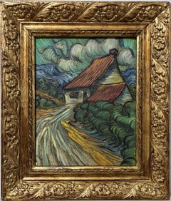 Vincent Van Gogh Dutch 1853-1890 Oil on Canvas painting. Gaugin & Van Gogh Impressionist Period.