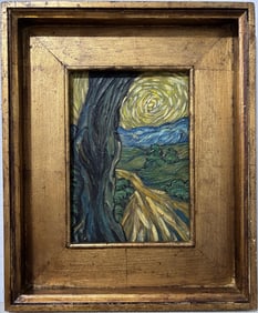 Vincent Van Gogh Dutch 1853-1890 Oil on Canvas painting. Gaugin & Van Gogh Impressionist Period.
