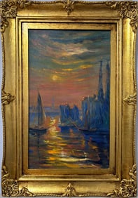 Claude Monet French 1840 - 1926 Oil on canvas in the style of. Renoir & Manet Impressionist Era.