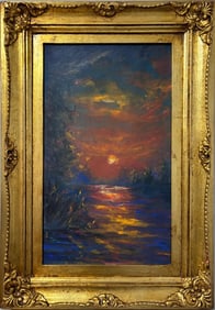 Claude Monet French 1840 - 1926 Oil on canvas painting In the style of .Monet Impressionist Era.