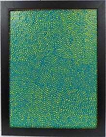 Yayoi Kusama (B.1929), In the Style of. Andy Warhol and Haring Pop Art Era. Oil on canvas
