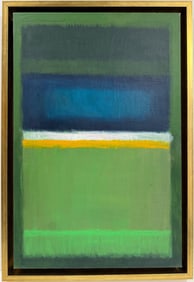 Mark Rothko Russian 1903 - 1970 Oil on canvas painting in the style of. Pollock, Kline, Abstract Era