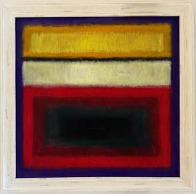 Mark Rothko Russian 1903 - 1970 Oil on canvas painting in the style of. Pollock, Kline, Abstract Era (1 of 7)
