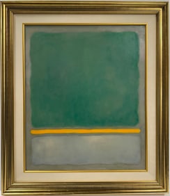 Mark Rothko Russian 1903 - 1970 Oil on canvas painting in the style of. Pollock, Kline, Abstract Era
