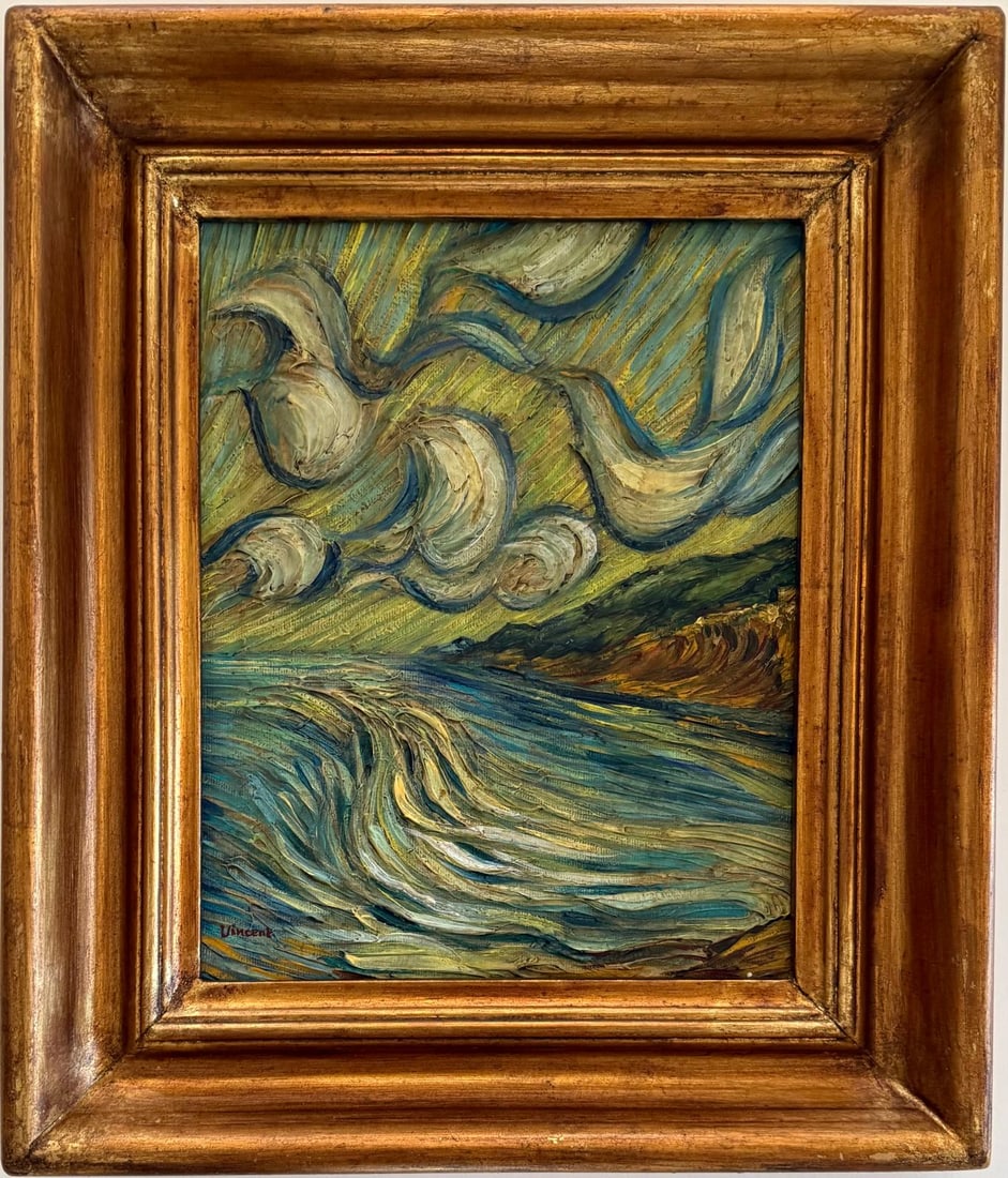 Vincent Van Gogh Dutch 1853-1890 Oil on Canvas painting. Gaugin & Van Gogh Impressionist Period. (1 of 8)