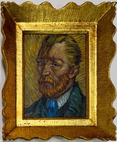 Vincent Van Gogh Dutch 1853-1890 Oil on Canvas painting. Gaugin & Van Gogh Impressionist Period.