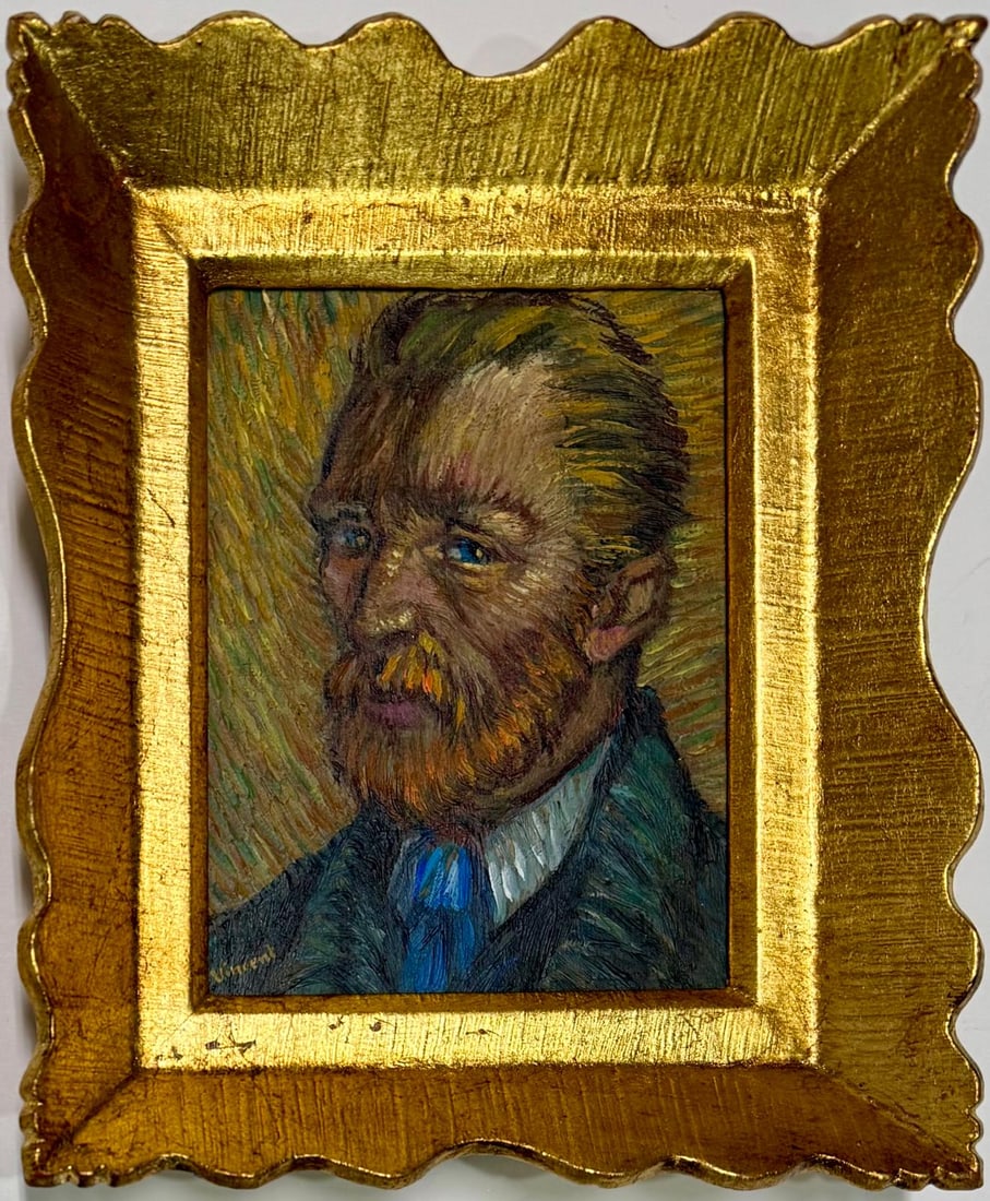 Vincent Van Gogh Dutch 1853-1890 Oil on Canvas painting. Gaugin & Van Gogh Impressionist Period.
