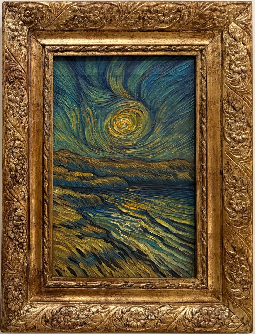 Vincent Van Gogh Dutch 1853-1890 Oil on Canvas painting. Gaugin & Van Gogh Impressionist Period. (1 of 8)