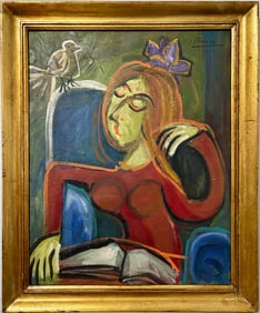 Pablo Picasso Spanish Oil on Canvas in the style of. Dali, Magritte, Chagall & Picasso Era