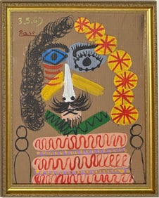 Pablo Picasso Spanish Oil on Canvas In The Style Of. Dali, Magritte, Chagall & Picasso Era