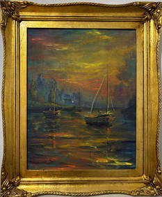 Claude Monet French 1840 - 1926 Oil on canvas in the style of. Renoir & Manet Impressionist Era. (1 of 8)