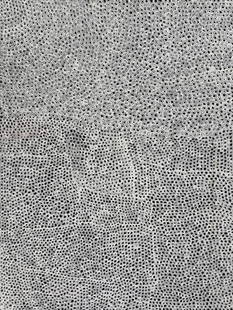 Yayoi Kusama (B.1929), In the Style of. Andy Warhol and Haring Pop Art Era. Acrylic on canvas: Title: White 29 Technique: Oil on canvas Measures: 47 x 37 inches Year: 1980 Condition: Good Private Collection Artwork Description:An entrancing study in repetition and texture, White 29 consists of