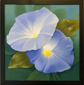 Georgia O'Keeffe American 1887 - 1986 Oil On Canvas Painting in the style of, Pollock , Picasso Era