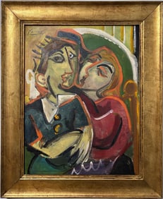 Pablo Picasso Spanish Oil on Canvas In The Style Of. Dali, Magritte, Chagall & Picasso Era