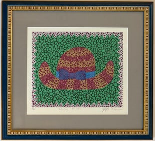 Yayoi Kusama (B.1929) Japanese In the Style of. Minimalism and Pop Art Era. Screenprint/Paper