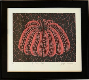 Yayoi Kusama (B.1929) Japanese In the Style of. Minimalism and Pop Art Era. Screenprint/Paper