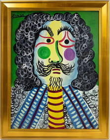 Pablo Picasso Spanish Oil on Canvas In The Style Of. Dali, Magritte, Chagall & Picasso Era (1 of 8)