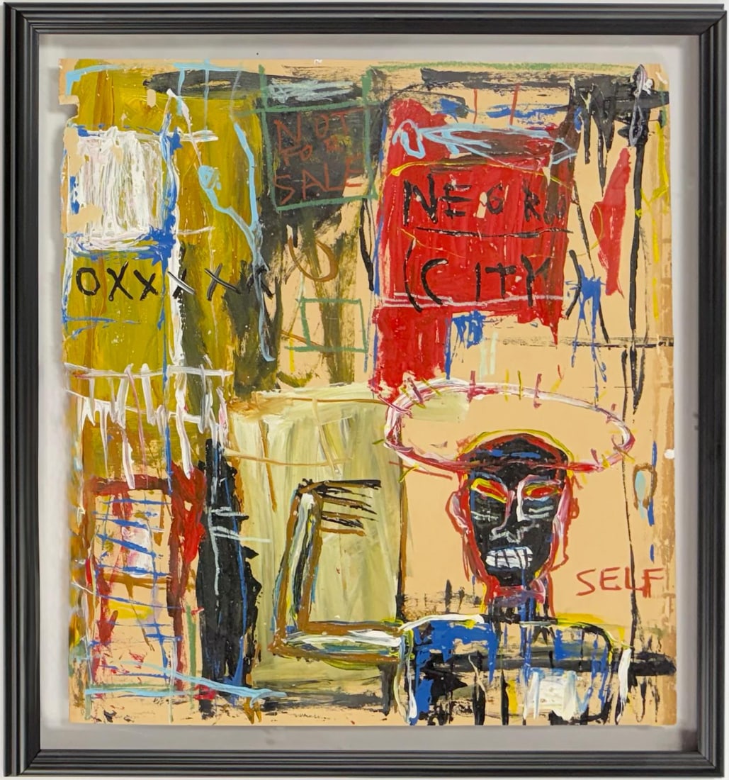 Jean Michel Basquiat, Andy Warhol, Signed Poster Jean Michel Basquiat, Andy Warhol, Signed Poster