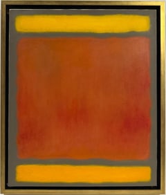 Mark Rothko Russian 1903 - 1970 Oil on canvas painting in the style of. Pollock, Kline, Abstract Era