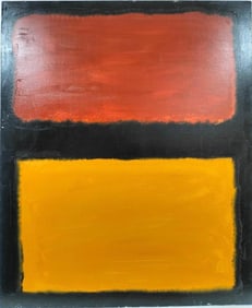 Mark Rothko Russian 1903 - 1970 Oil on canvas painting in the style of. Pollock, Kline, Abstract Era