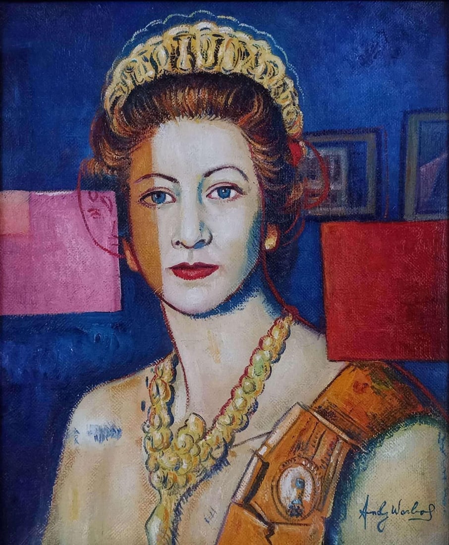 Andy Warhol American 1928-1987 Acrylic on Canvas Painting in the style of.Basquiat Pop Art Era (1 of 7)