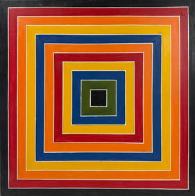 Frank Stella American 1936-2024 Oil on Canvas In the style of. Jasper Johns, Pollock, Newman Era (1 of 8)