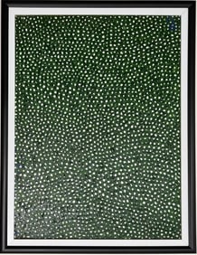 Yayoi Kusama (B.1929), In the Style of. Andy Warhol and Haring Pop Art Era. Acrylic on Canvas