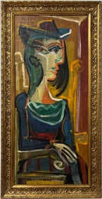 Pablo Picasso Spanish Oil on Canvas In The Style Of. Dali, Magritte, Chagall & Picasso Era