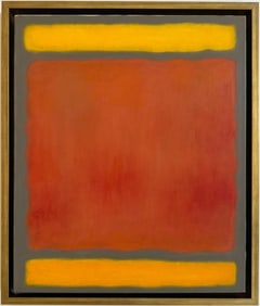 Mark Rothko Russian 1903 - 1970 Oil on Canvas painting in the style of. Pollock, Kline, Abstract Era
