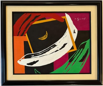 Andy Warhol American 1928-1987 Acrylic on Canvas Painting in the style of. Basquiat Pop Art Era